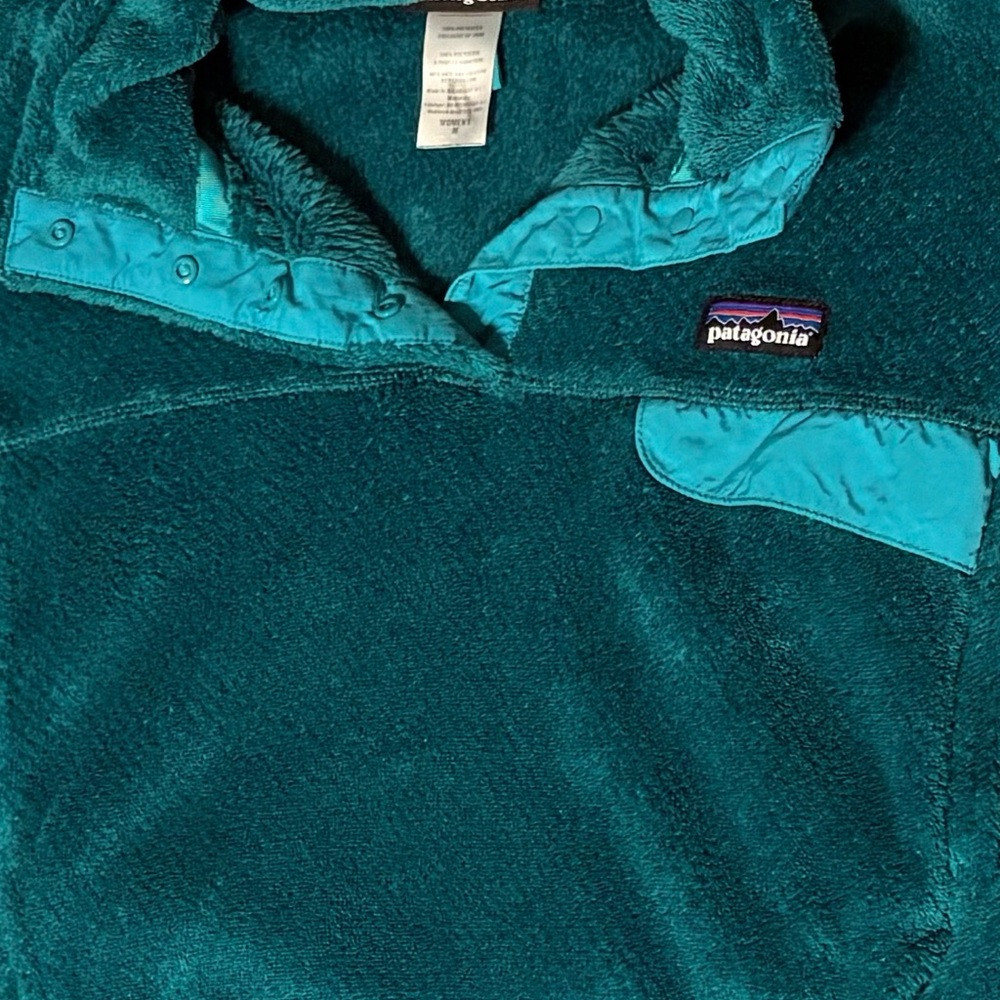 Patagonia Teal Fleece Pullover